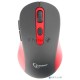 Мышь беспроводная Gembird MUSW-221-R черный/красный, 1600 dpi, радиоканал, USB, кнопки - 6