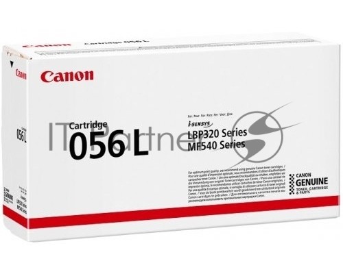 Картридж лазерный CANON 056L BK черный (пониженной емкости 5100 стр.) для Canon LBP325x/MF543x/MF542x