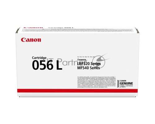 Картридж лазерный CANON 056L BK черный (пониженной емкости 5100 стр.) для Canon LBP325x/MF543x/MF542x