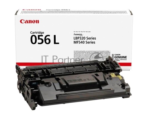 Картридж лазерный CANON 056L BK черный (пониженной емкости 5100 стр.) для Canon LBP325x/MF543x/MF542x