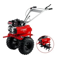 ЗУБР  увеличенные колеса, 7 л.с., мотоблок с понижающей передачей  [МТБ-400 У]
