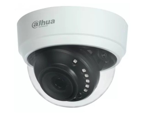 [Видеонаблюдение] DAHUA DH-HAC-D1A21P-0280B Купольная HDCVI-видеокамера 2Мп, 1/2.7” CMOS, объектив 2.8мм, ИК-подсветка до 20м, корпус: пластик