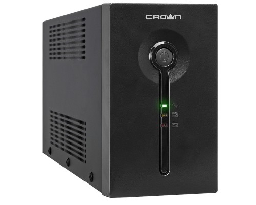 [ИБП] CROWN ИБП CMU-SP650EURO { 650VA390W, корпус металл, 1x12V/7AH, розетки 3*EURO, AVR 140-290V, съёмный кабель питания 1.8 м, порт RJ11/45, порт USB, LED-} [CM000001861] 