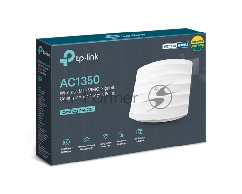 Точка доступа AC1350 Wireless MU-MIMO Gigabit Ceiling Mount Access Point, 450Mbps at 2.4GHz + 867Mbps at 5GHz, 802.11a/b/g/n/ac wave 2, Beamforming, Airtime Fairness, MU-MIMO, 802.3af Standard PoE and Passive PoE (Passive POE Adapter included), no more D
