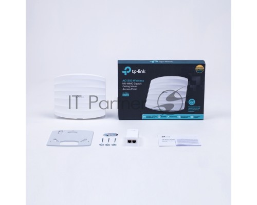 Точка доступа AC1350 Wireless MU-MIMO Gigabit Ceiling Mount Access Point, 450Mbps at 2.4GHz + 867Mbps at 5GHz, 802.11a/b/g/n/ac wave 2, Beamforming, Airtime Fairness, MU-MIMO, 802.3af Standard PoE and Passive PoE (Passive POE Adapter included), no more D