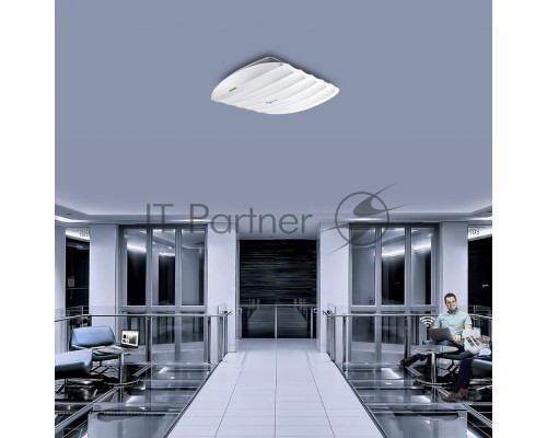 Точка доступа AC1350 Wireless MU-MIMO Gigabit Ceiling Mount Access Point, 450Mbps at 2.4GHz + 867Mbps at 5GHz, 802.11a/b/g/n/ac wave 2, Beamforming, Airtime Fairness, MU-MIMO, 802.3af Standard PoE and Passive PoE (Passive POE Adapter included), no more D