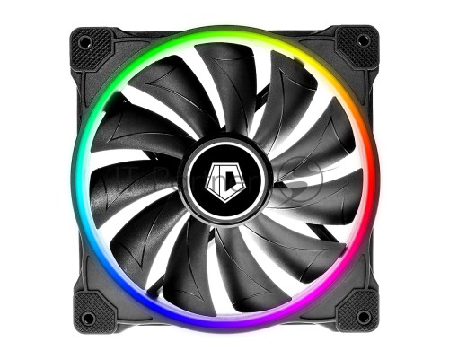Вентилятор ID-COOLING ZF-14025-ARGB 140x140x25мм (60шт./кор, Пульт управления, PWM, Low Noise, резиновые углы, Addresable RGB, 800-1600об/мин) BOX Вентилятор ID-COOLING ZF-14025-ARGB 140x140x25мм (60шт./кор, Пульт управления, PWM, Low Noise, резиновые углы, Addresable RGB, 800-1600об/мин) BOX