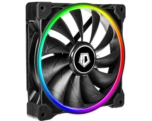 Вентилятор ID-COOLING ZF-14025-ARGB 140x140x25мм (60шт./кор, Пульт управления, PWM, Low Noise, резиновые углы, Addresable RGB, 800-1600об/мин) BOX Вентилятор ID-COOLING ZF-14025-ARGB 140x140x25мм (60шт./кор, Пульт управления, PWM, Low Noise, резиновые углы, Addresable RGB, 800-1600об/мин) BOX