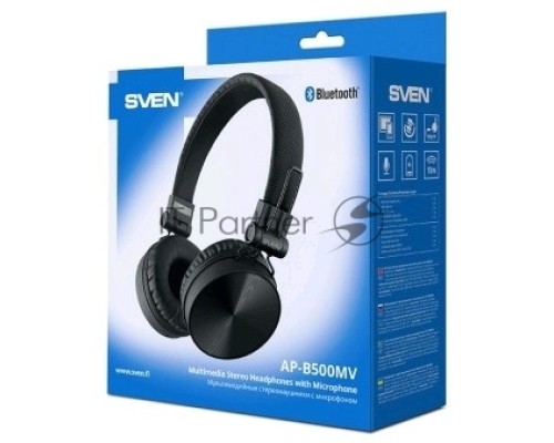 Наушники с микрофоном SVEN AP-B500MV / BLACK  (Bluetooth)