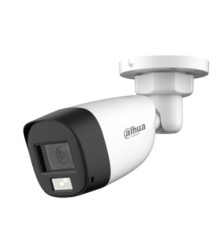 DAHUA DH-HAC-HFW1500CLP-IL-A-0360B-S2 Уличная цилиндрическая HDCVI-видеокамера с интеллектуальной двойной подсветкой 5Мп, объектив 3.6мм, ИК 20м, LED 20м, IP67, корпус: металл, быстрый монтаж 