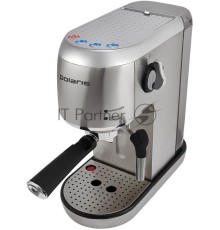 Кофеварка эспрессо Polaris PCM 2001AE нержавеющая сталь, исп. кофе - молотый, 1.5 л, 1400 Вт, 20 Бар.