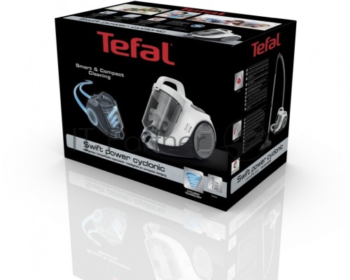 Пылесос Tefal TW2947EA белый, 295/750 Вт, уборка сухая, пылесборник контейнер 1.2 л