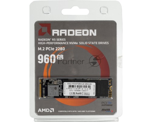 Накопитель SSD AMD PCI-E 960Gb R5MP960G8 Radeon M.2 2280