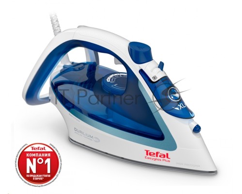 Утюг Tefal FV5715E0, 2200Вт, голубой/белый