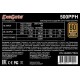 Блок питания 500W ExeGate 500PPH-S 80+Bronze, ATX, black, APFC, 12cm, 24p, (4+4)p, 5*SATA, 3*IDE с защитой от выдергивания