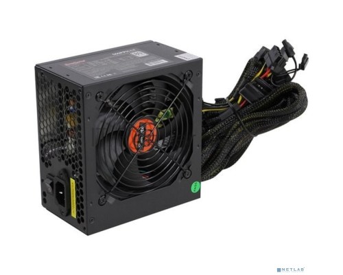 Блок питания БП 500W ExeGate 500PPH-LT, 80+, ATX, black, APFC, 12cm, 24p, (4+4)p, 5*SATA, 3*IDE
