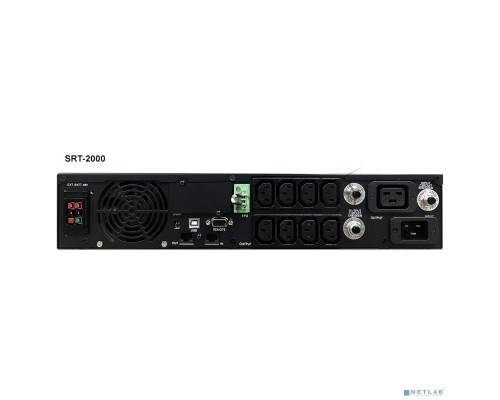 Источник бесперебойного питания Powercom Smart King RT SRT-2000A LCD 1800Вт 2000ВА черный