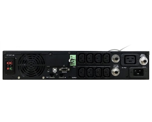 Источник бесперебойного питания Powercom Smart King RT SRT-2000A LCD 1800Вт 2000ВА черный