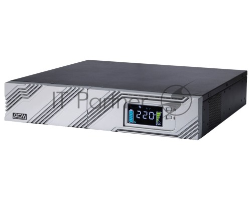 Источник бесперебойного питания Powercom Smart King RT SRT-2000A LCD 1800Вт 2000ВА черный