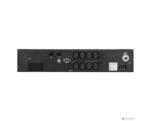 Источник бесперебойного питания Powercom Smart King Pro+ SPR-1000 LCD 800Вт 1000ВА черный