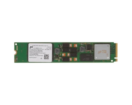 [накопитель] Micron SSD 7450 PRO, 960GB, M.2(22x110mm), NVMe, PCIe 4.0 x4, 3D TLC, MTFDKBG960TFR-1BC1ZABYY