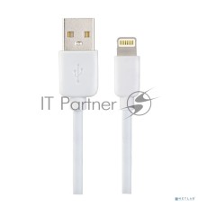 Кабель PERFEO для iPhone, USB - 8 PIN (Lightning), белый, длина 1 м., бокс (I4604)