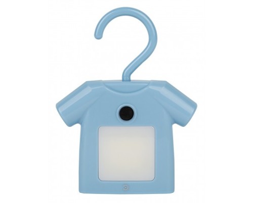 [светильники] ЭРА Б0049344 Ночник - светильник светодиодный NLED-485-1W-SW-BU на батарейках с выключателем голубой