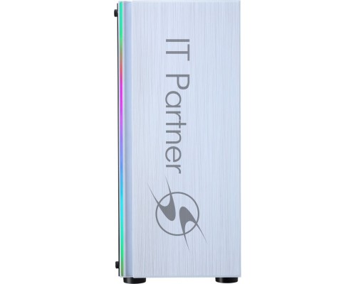 Компьютерный корпус Formula CL-3302W RGB белый без БП ATX 2xUSB2.0 1xUSB3.0 audio bott PSU