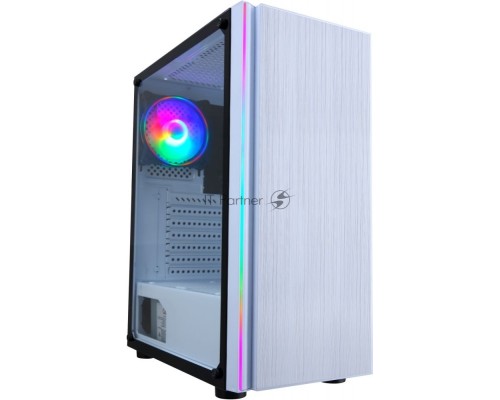 Компьютерный корпус Formula CL-3302W RGB белый без БП ATX 2xUSB2.0 1xUSB3.0 audio bott PSU