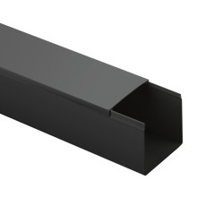 ЭРА Б0061747 Кабель канал KK-B-60-60 60х60 черный, длина 2 м