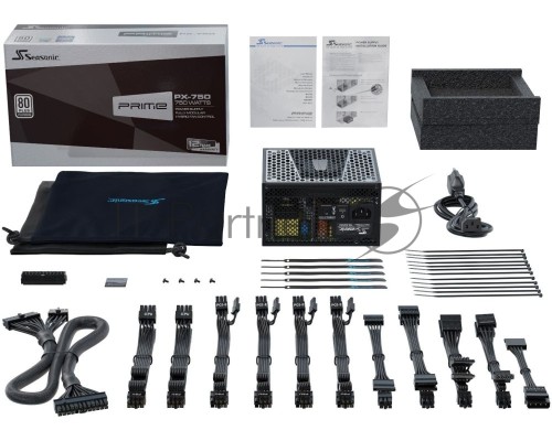 Блок питания Seasonic ATX 750W PRIME PX-750 80+ platinum (24+4+4pin) APFC 135mm fan 10xSATA Cab Manag RTL