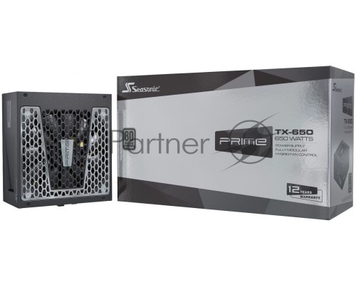 Блок питания Seasonic ATX 650W PRIME TX-650 80+ titanium (24+4+4pin) APFC 135mm fan 10xSATA Cab Manag RTL