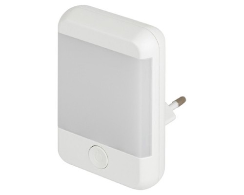 [светильники] ЭРА Б0057214 Ночник - светильник светодиодный NN-624-SW-W в розетку с выключателем белый