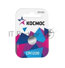Элемент питания литиевый CR CR1220 1хBL (блист.1шт) Космос KOCR12201BL