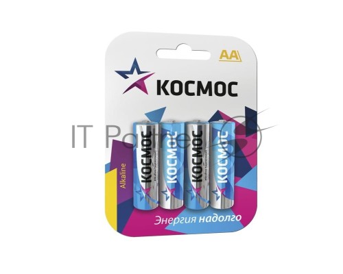 Элемент питания алкалиновый LR LR6 BP-4 (блист.4шт) Космос KOCLR64BL_classic