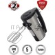 Миксер Polaris PHM5009A черный ручной 500Вт