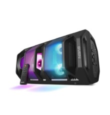 Портативная акустика 2.0 Sven PS-670 SV-020170 черная, 2x32.5 Вт (RMS), BT, FM, USB, microSD, LED-дисплей, пульт