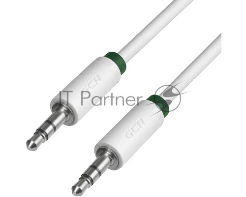 Greenconnect Кабель аудио 3.0m jack 3,5mm/jack 3,5mm белый, зеленая окантовка, ультрагибкий, 28 AWG, M/M, Premium GCR-AVC1662-3.0m, экран, стерео Greenconnect Кабель аудио 3.0m jack 3,5mm/jack 3,5mm белый, зеленая окантовка, ультрагибкий, 28 AWG, M/M, Pr