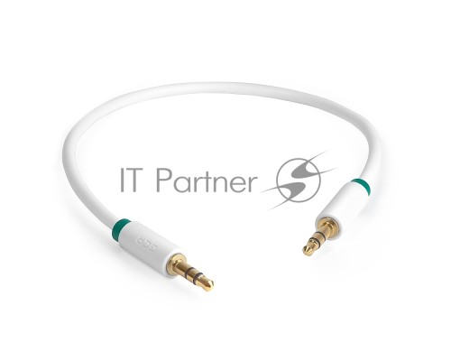 Greenconnect Кабель аудио 3.0m jack 3,5mm/jack 3,5mm белый, зеленая окантовка, ультрагибкий, 28 AWG, M/M, Premium GCR-AVC1662-3.0m, экран, стерео Greenconnect Кабель аудио 3.0m jack 3,5mm/jack 3,5mm белый, зеленая окантовка, ультрагибкий, 28 AWG, M/M, Pr