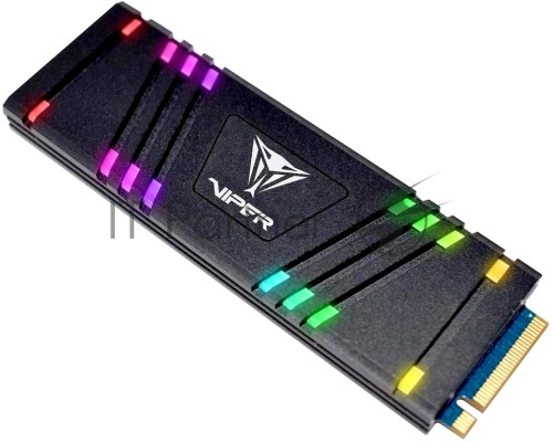 SSD M.2 Viper 512Gb VPR100 RGB Series <VPR100-512GM28H> (PCI-E 3.0 x4, up to 3300/2100MBs, 3D TLC, DRAM 512Mb, Phison E12, TBW 800Tb, 22х80mm, RGB подсветка, heatsink) SSD M.2 Viper 512Gb VPR100 RGB Series <VPR100-512GM28H> (PCI-E 3.0 x4, up to 3300/2100MBs, 3D TLC, DRAM 512Mb, Phison E12, TBW 800Tb, 22х80mm, RGB подсветка, heatsink)
