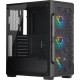 Корпус Corsair iCUE 220T RGB CC-9011173-WW Airflow Tempered Glass Mid-Tower Smart Case — Black