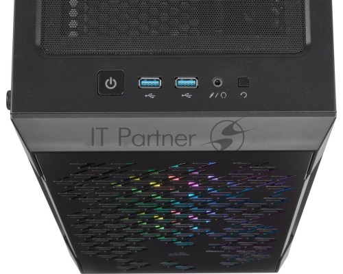 Корпус Corsair iCUE 220T RGB CC-9011173-WW Airflow Tempered Glass Mid-Tower Smart Case — Black