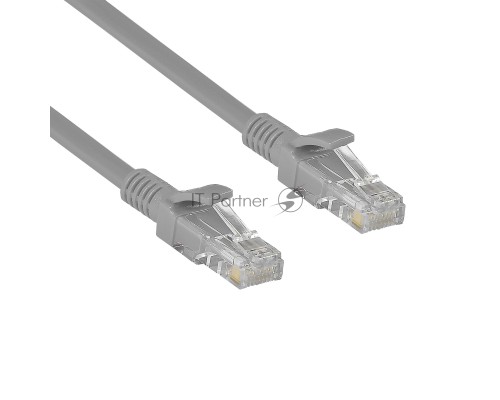Патч-корд Exegate UTP-RJ45-RJ45-5e-CU-0,5M-GY, UTP, cat.5e, 0.5м, медь, серый