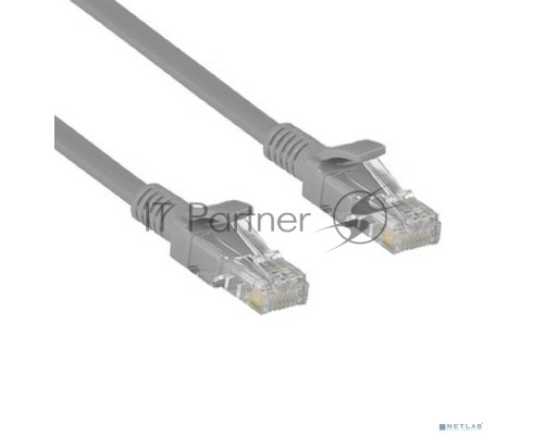 Патч-корд Exegate UTP-RJ45-RJ45-5e-CU-0,5M-GY, UTP, cat.5e, 0.5м, медь, серый