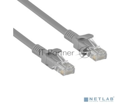 Патч-корд Exegate UTP-RJ45-RJ45-C6-1M-GY, UTP, cat.6, 1м, серый