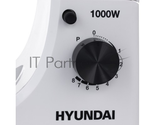 Миксер планетарный Hyundai HYM-S4451 1000Вт белый/черный